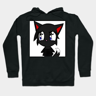 Anime Kawaii Black Cat Hoodie